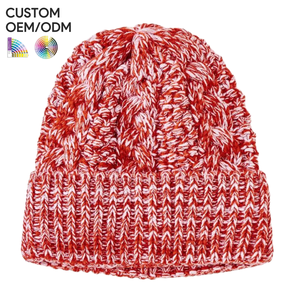 Mens ribbed <b>beanie</b> cap acrylic structured knit style custom logo OEM ODM support for brand supply - Product Image 5