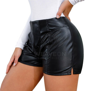 Shorts de Cuero de Alta Calidad para Mujer, Estilo Urbano, Transpirables, Ecológicos, Tallas Personalizables, Cintura Alta, Corte Ajustado, Cierre de Cremallera - Product Image 6