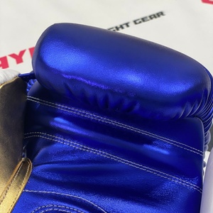 No Boxing No Life Professional Lace-Up Cowhide Leather Boxing <b>Gloves</b> Thick 4-Layer Padding Full Finger <b>Moisture</b> Wicking Boxing - Product Image 5