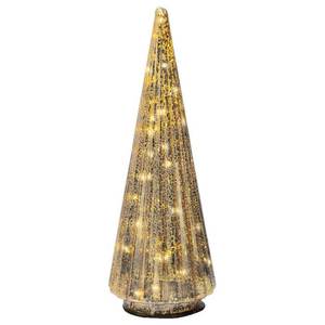 Adorno Navideño MicroLED Dorado para Árbol de Navidad 489498, 20 Luces, 11x31.5cm, Bola para Decoraciones Navideñas Kaemingk - Product Image 1