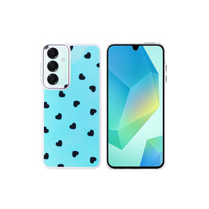 Silicone for Airbag Shockproof Case for Samsung for Galaxy A16/A34/A55 Heart Pattern Protective Soft Back Cover Heat Dissipation - Product Image 1