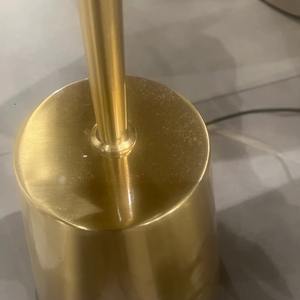 Modern Luxury Living Room Home Decor Elegant Mushroom Shape White Fabric Floor Lamp Stylish Golden Stand LED for Home Office Use - Product Image 2