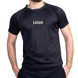 Último diseño ropa de verano secado rápido moda nuevo estilo Slim Fit hombres camiseta personalizada Lisa manga corta hombres camiseta - Product Image 1