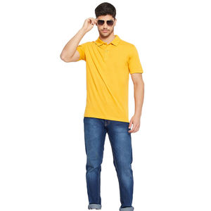 Polo à manches courtes personnalisé pour hommes, polo en tissu tricoté extensible, respirant et confortable, polo anti-boulochage grande taille - Product Image 1