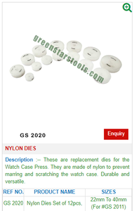 Troqueles de nailon GS 2020 para herramientas de joyería-Herramientas de joyería - Product Image 2