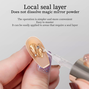 Esmalte de <span class=keywords><strong>Gel</strong></span> UV Transparente de Larga Duración R S Nail Hema Free 7g, <span class=keywords><strong>Gel</strong></span> de Acabado con Relleno de Grietas y Pincel Delineador Fino - Product Image 4