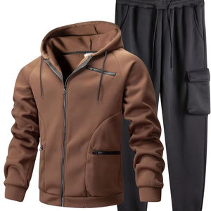 Chándal con Capucha para Hombre, Personalizado, de Invierno, 100% Algodón, Transpirable, Informal, a la Moda, Talla Adulto, en Oferta - Product Image 1