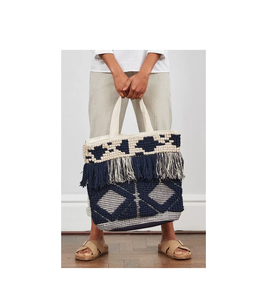 Venta directa de fábrica, bolsas de compras con borlas bohemias, bolsa de carrito de compras portátil plegable multiusos, el mejor diseño - Product Image 2