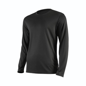 Hommes Performance GYM séchage rapide à manches longues haut d'entraînement noir athlétique T-Shirt personnalisé hommes T-Shirt coupe ajustée - Product Image 3