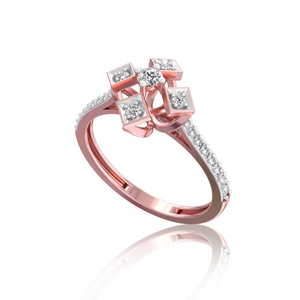Anillo de compromiso de diamante cultivado en laboratorio con cometa Original delicada certificada por IGI Vintage para boda, fiesta, regalos del Día DE LA MUJER - Product Image 1