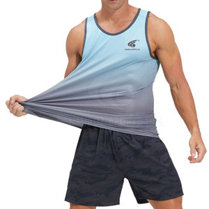 Precio al por mayor Último Color Hombres Camiseta sin mangas Ropa deportiva Personalizada Hombres Camiseta sin mangas Fitness Hombres Camiseta sin mangas - Product Image 3
