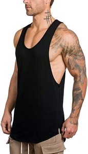 Débardeurs Stringer de Musculation pour Hommes – Vente en Gros, Logo Personnalisé, 100% Coton Respirant, Anti-Boulochage, Style Urbain, avec Badge - Product Image 4