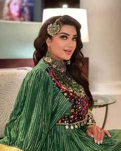 เดรสวินเทจสไตล์ย้อนยุค Afghan kuchi คอวีปักลาย100% ผ้าโพลีเอสเตอร์ชุดเดรสคอวีสำหรับผู้หญิงงานแต่งงานแบบทางการ - Product Image 3