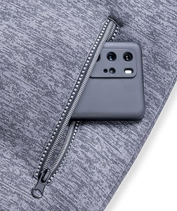 Luxury Plain Winter 100% Cotton Blend Fleece Thick Heavyweight Cropped Double Zipper Custom Zip Hoodie - Product Image 4