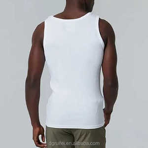 ODM Hombres Street Style Hip Hop Tank Top Impresión gráfica personalizada 100% Algodón suave Poliéster Casual Deportivo Sin mangas TankTops Tee - Product Image 3