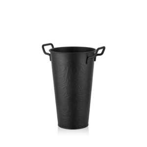 Jarrón de acero inoxidable negro de 40 cm - Product Image 1