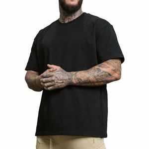 Camiseta Extra Grande de 280 Gsm 100% Algodón, Jersey Liso con Gráfico Personalizado para Hombre, Camiseta Personalizada Pesada para Hombre, Corte Holgado - Product Image 1