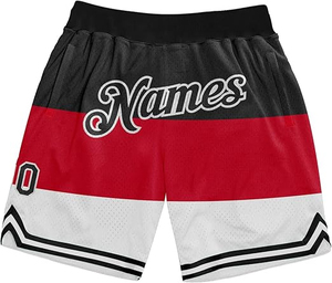 Top qualité hommes basket-ball Shorts 100% Polyester matériel léger Quickdry Sportswear Shorts taille élastique Logo personnalisé - Product Image 1