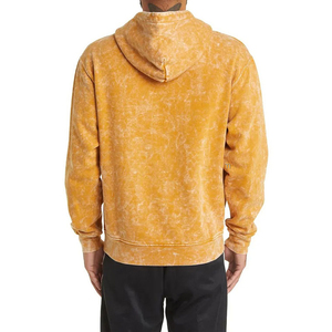 Pull à capuche en coton mélangé de haute qualité délavé à l'acide pour hommes Logo personnalisé Vintage French Fleece Winter Wholesale Hoodie - Product Image 2