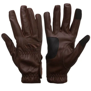 Gants d'équitation chauds personnalisables, en cuir respirant, résistants à l'usure, antidérapants, avec écran tactile - Product Image 5