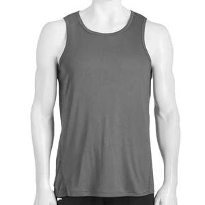 High Street Style coton respirant grande taille vêtements pour hommes débardeurs OEM conception de Logo personnalisé col rond été entraînement débardeurs - Product Image 4