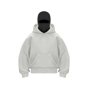 Nouveau élégant personnalisé délavé à la pierre brodé impression cagoule à capuche poids lourd imperméable unisexe 100% coton hiver hommes fermeture éclair complète - Product Image 6