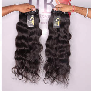 Paquetes de Cabello Humano Natural de Camboya sin Procesar, Cabello Humano Natural de Templo Indio, Paquetes de Cabello Humano con Cutícula Alineada Tipo Mink para Tejer - Product Image 2