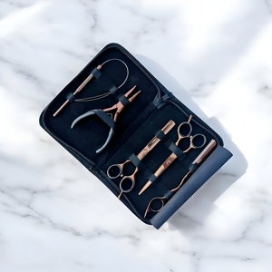 Kit d'outils professionnels en acier inoxydable pour extensions capillaires - Pinces, ciseaux et outils de retrait pour salon de coiffure - Product Image 1