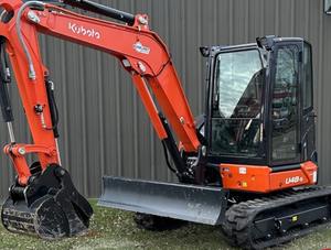 Kubota U48-5 Mini Excavator 2449 LIGHT Hours 6M/500hr PWT & HYD Rubber tracks. Enclosed cab heat, A/<b>C</b> - Product Image 2