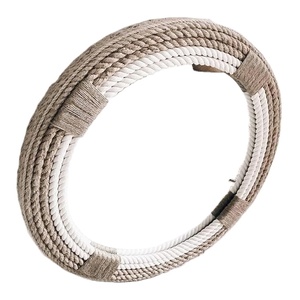 Espejo Redondo de Pared con Cuerda Náutica Estilo Hampton, Espejo Decorativo para Baño de Hotel de Lujo - Product Image 1
