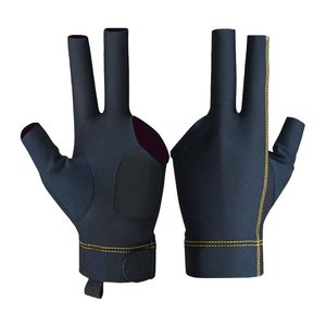 Custom Billiards Sports Gloves Breathable Lightweight Non Slip Polyester Spandex Pad 3 Fingers Pool Cue Shooting Snooker - Product Image 3
