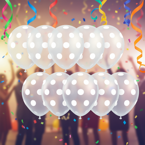 Globos Transparentes con Lunares para Fiesta, 12 Piezas en Bolsa, Decoraciones para Fiestas - Product Image 3