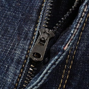 Vente en gros, faible MOQ, jeans pour hommes sur mesure, coupe droite, style streetwear, 100% coton, pantalon, séchage rapide, léger - Product Image 2