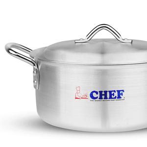 Batterie de cuisine en aluminium de qualité supérieure 7 pièces de chef 18/30cm Design classique écologique allant au four cuisinière à gaz compatible luxe - Product Image 3