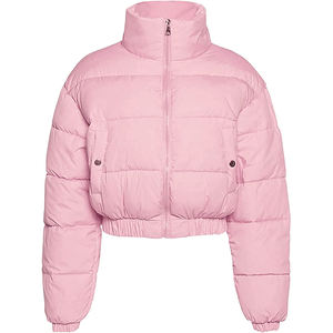 Ahora estilo de lujo de talla grande mujer brillante puffer chaqueta personalizada nuevo diseño último diseño Puffer calidad superior señoras Puffer chaqueta - Product Image 1