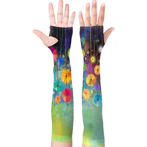 Пользовательские рукава для женщин и мужчин с отверстием для большого пальца, охлаждающие солнцезащитные рукава OEM, индивидуальный дизайн
