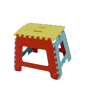 Taburete plegable y de plástico para niños, muebles modernos de exterior, fácil de usar - Product Image 1