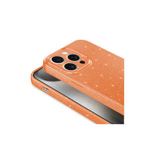 เคสซิลิโคนลายหินอ่อนกลิตเตอร์สุดหรูสำหรับ iPhone 15 Pro Max PLUS tkdr koton มีสีม่วงให้เลือก - Product Image 4