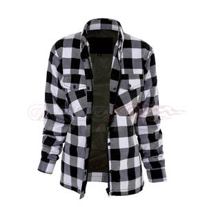 Chemise personnalisée en flanelle de qualité supérieure pour motocyclette Chemise de protection entièrement doublée pour dames Protection corporelle personnalisée pour hommes en course - Product Image 4