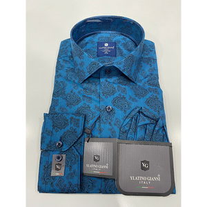 Chemise en coton pour homme de qualité supérieure fabriquée en Turquie Coupe ajustée Manches longues Élégante et confortable - Product Image 1