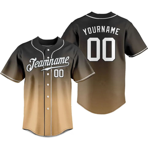Venta al por Mayor de Camisetas de Béisbol con Estampado Digital Personalizado, Dos Botones, 100% Poliéster, Transpirables, de Secado Rápido, con su Propio Logotipo - Product Image 6