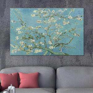 Impresión de Flor de Almendro de Van Gogh: Arte en Lienzo con Estampado Botánico, Enmarcado para Exhibición - Product Image 1