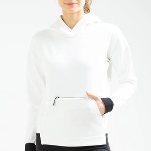 เสื้อฮู้ดคอเต่าซิปหน้าสำหรับผู้หญิงและผู้ชาย รุ่นใหม่สำหรับฤดูหนาว ผ้าฝ้าย 100% ระบายอากาศได้ดีและกันยับ แขนเสื้อแบบไหล่ตก ความยาวสั้น - Product Image 1