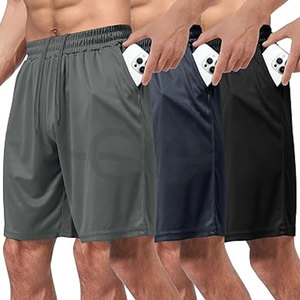 Pantalones cortos de entrenamiento de gimnasio para hombre de primera calidad, pantalones cortos deportivos de entrenamiento para correr transpirables y ligeros para hombres activos - Product Image 1