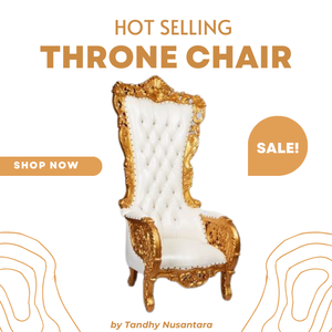 Chaise de trône à dossier haut de meubles d'hôtel conception de luxe européenne pour l'usine directe d'hôtel et d'événement de salon - Product Image 6