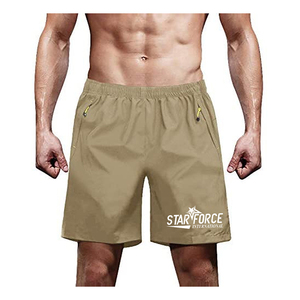 Short en maille à motif solide de Style High Street Joggers écologiques pour l'utilisation de gymnastique d'entraînement athlétique de forme physique - Product Image 6