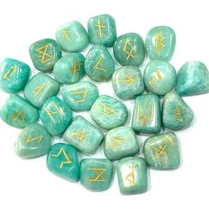 ชุดอักษรรูนคริสตัลแกะสลักตามธรรมชาติชุดอักษรรูนแบบนูนตามหลักฮวงจุ้ยสำหรับตกแต่งบ้าน - Product Image 5