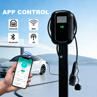 Nuevo Cargador Inteligente para Vehículos Eléctricos de 22kW, 3 Fases, 32A, Nivel 2, con OCPP Tipo 2, Montaje en Suelo, Estación de Carga Pública Comercial