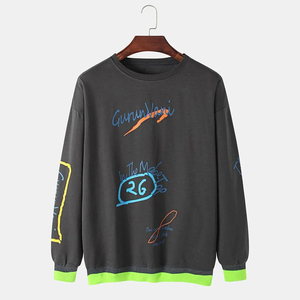 Sweat-shirt chaud d'hiver pour hommes meilleure vente nouveau style à la mode motif solide sérigraphie sweats à capuche - Product Image 1