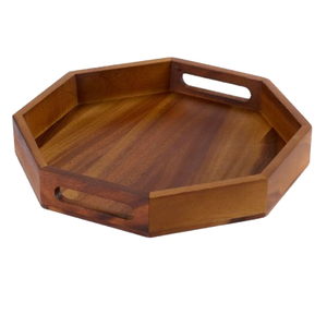 Bandeja de servicio decorativa en forma de rectángulo, bandeja de servicio para hotel y restaurante en casa con mango lateral, Decoración de mesa - Product Image 6